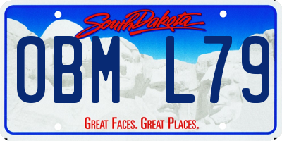 SD license plate 0BML79