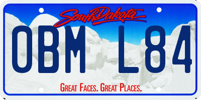SD license plate 0BML84