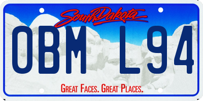 SD license plate 0BML94