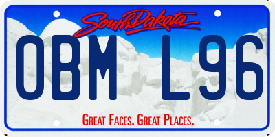 SD license plate 0BML96
