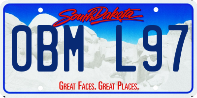 SD license plate 0BML97