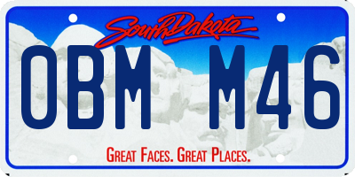 SD license plate 0BMM46