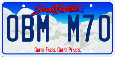 SD license plate 0BMM70