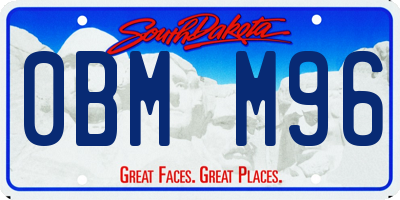 SD license plate 0BMM96