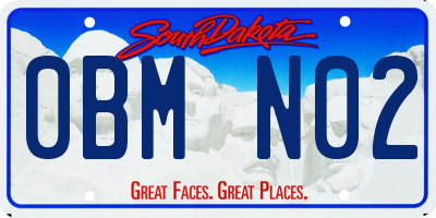 SD license plate 0BMN02
