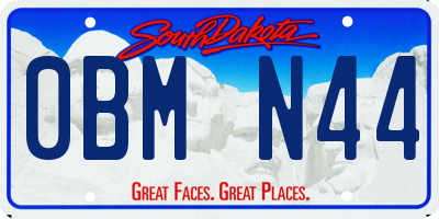 SD license plate 0BMN44