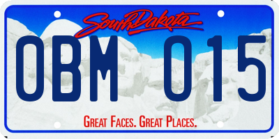 SD license plate 0BMO15
