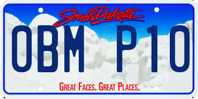 SD license plate 0BMP10