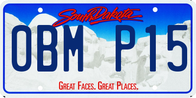 SD license plate 0BMP15