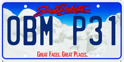 SD license plate 0BMP31