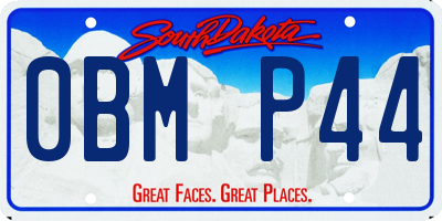 SD license plate 0BMP44