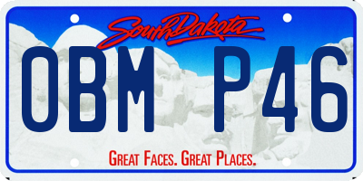 SD license plate 0BMP46