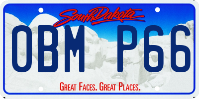 SD license plate 0BMP66