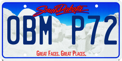 SD license plate 0BMP72