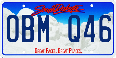 SD license plate 0BMQ46
