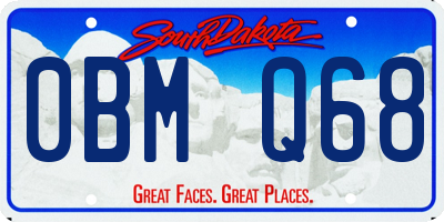 SD license plate 0BMQ68