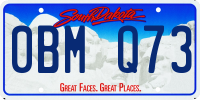 SD license plate 0BMQ73