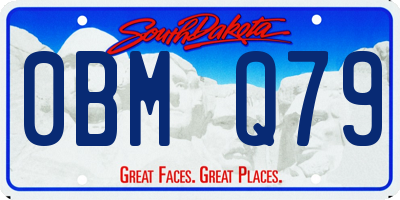 SD license plate 0BMQ79