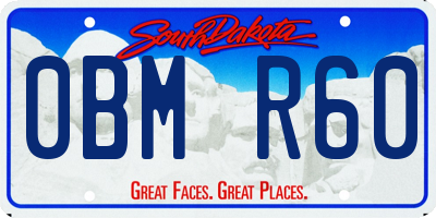 SD license plate 0BMR60