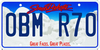 SD license plate 0BMR70