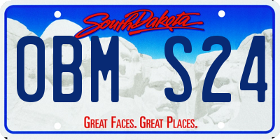 SD license plate 0BMS24
