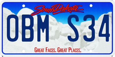 SD license plate 0BMS34