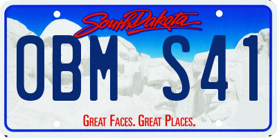 SD license plate 0BMS41