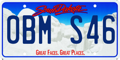 SD license plate 0BMS46