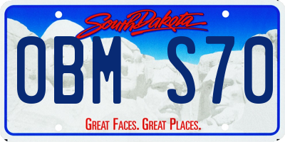 SD license plate 0BMS70