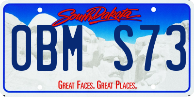 SD license plate 0BMS73