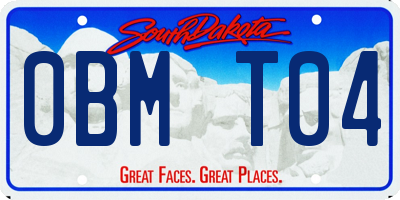 SD license plate 0BMT04