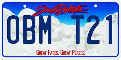 SD license plate 0BMT21