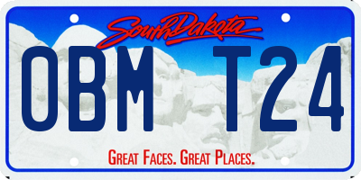 SD license plate 0BMT24