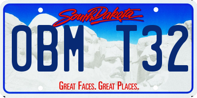 SD license plate 0BMT32