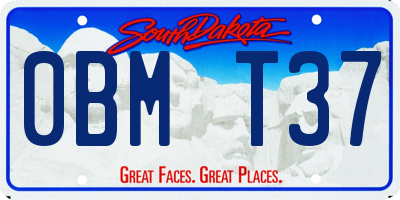 SD license plate 0BMT37