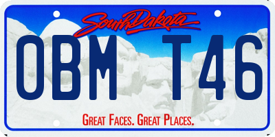 SD license plate 0BMT46