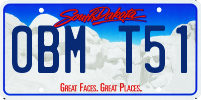 SD license plate 0BMT51