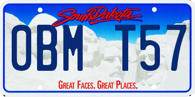 SD license plate 0BMT57