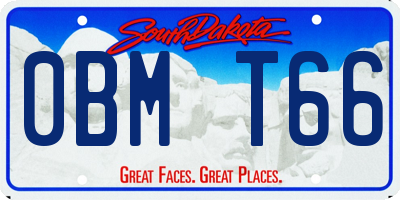 SD license plate 0BMT66