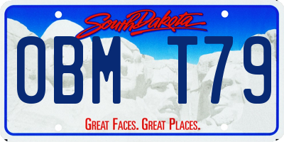 SD license plate 0BMT79