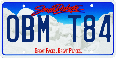 SD license plate 0BMT84