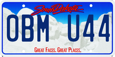 SD license plate 0BMU44