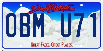 SD license plate 0BMU71
