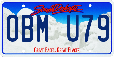 SD license plate 0BMU79
