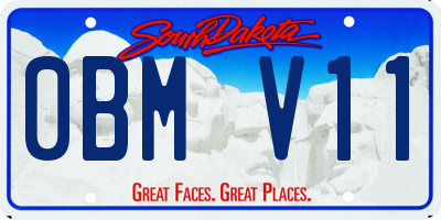 SD license plate 0BMV11
