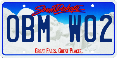 SD license plate 0BMW02