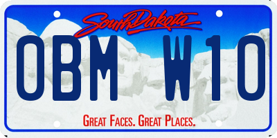 SD license plate 0BMW10