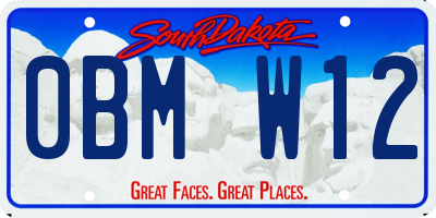 SD license plate 0BMW12