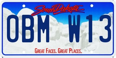 SD license plate 0BMW13
