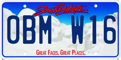 SD license plate 0BMW16